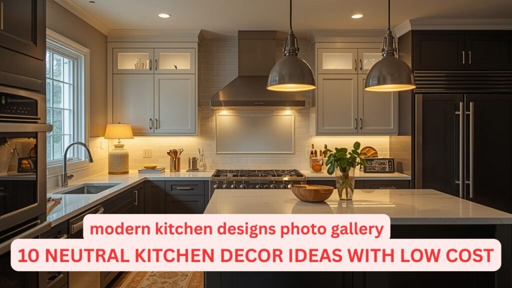 10 Neutral Kitchen Decor Ideas With Low Cost