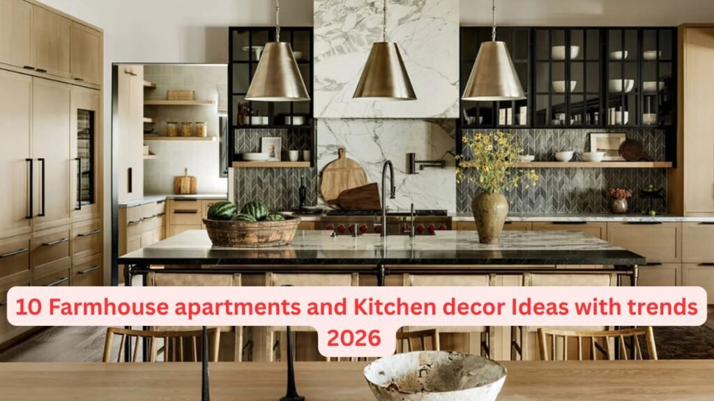 10 Farmhouse apartments and Kitchen decor Ideas with trends 2026