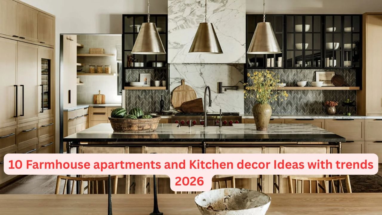 10 Farmhouse apartments and Kitchen decor Ideas with trends 2026 