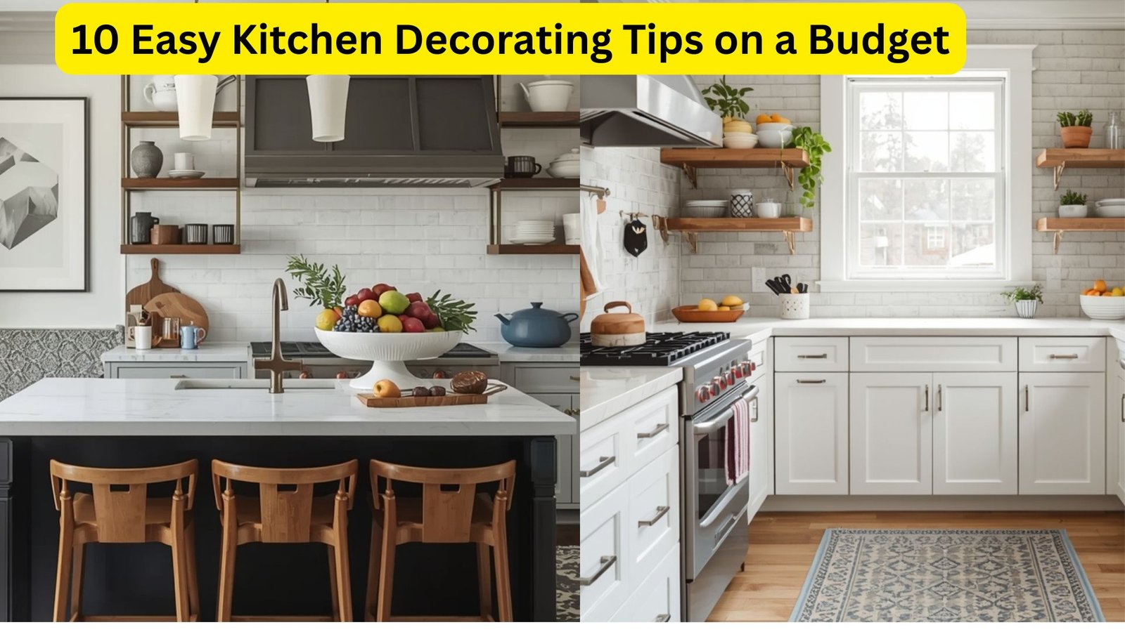 10 Easy Kitchen Decorating Tips on a Budget