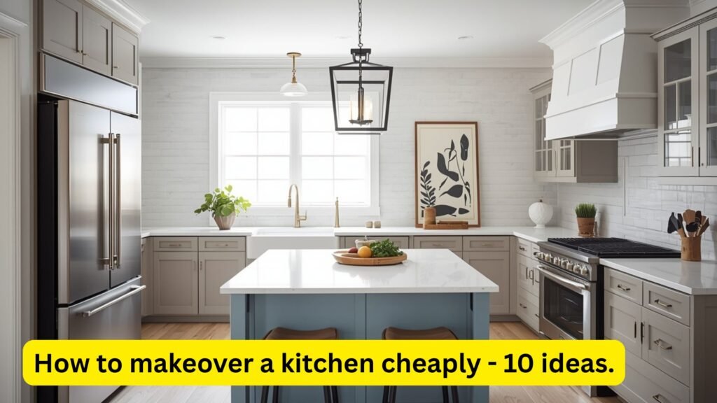 How to makeover a kitchen cheaply - 10 ideas.
