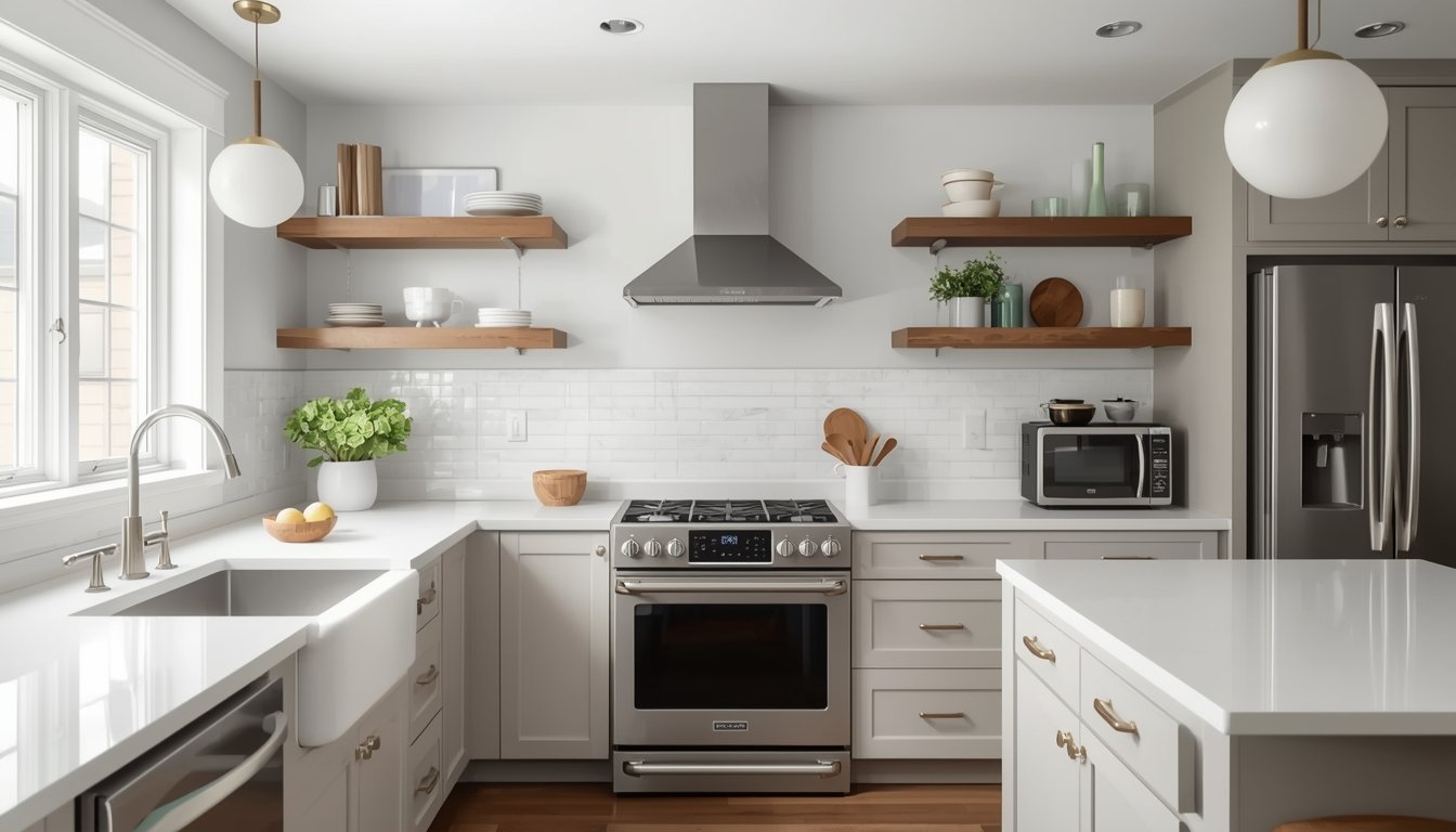 How to makeover a kitchen cheaply - 10 ideas.